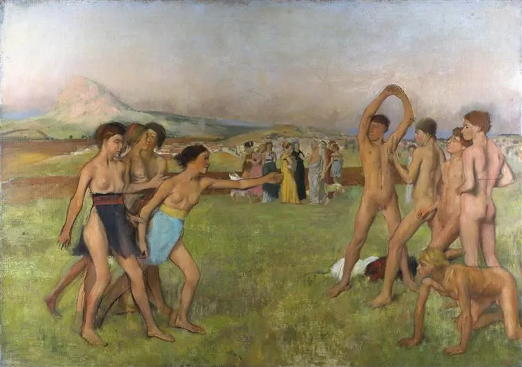 Edgar Degas, Young Spartans Exercising